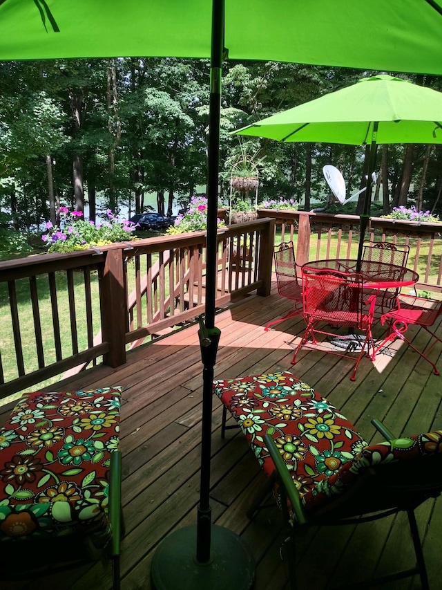view of wooden terrace