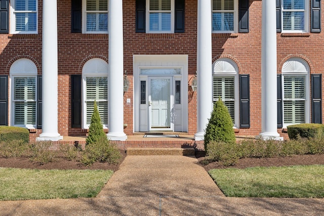 1608 Knox Dr, Brentwood, TN 37027 - view of exterior entry with brick siding
