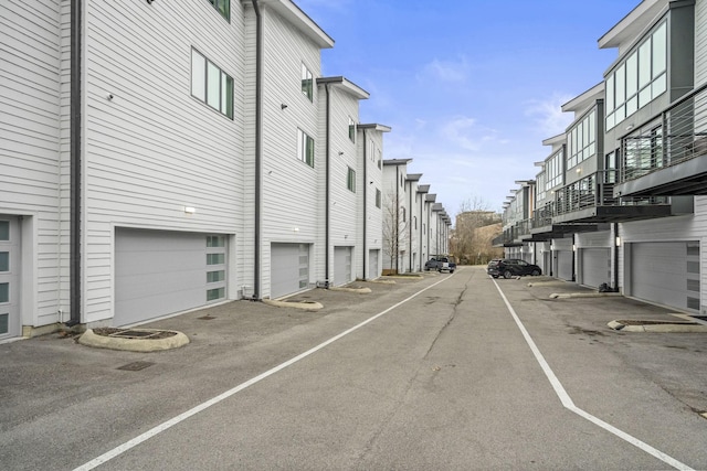 view of road with a residential view