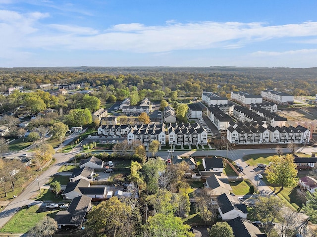 aerial view featuring a residential view