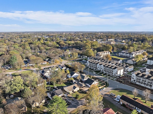 drone / aerial view with a residential view