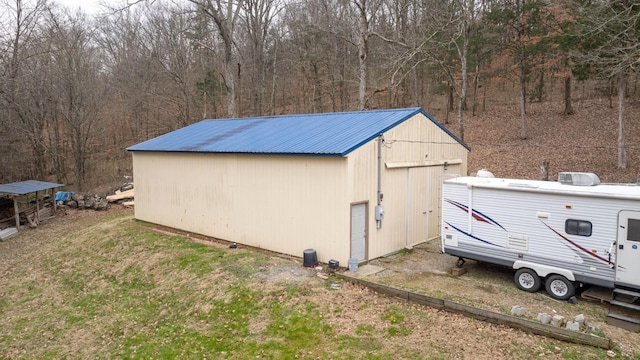 view of outbuilding featuring an outdoor structure