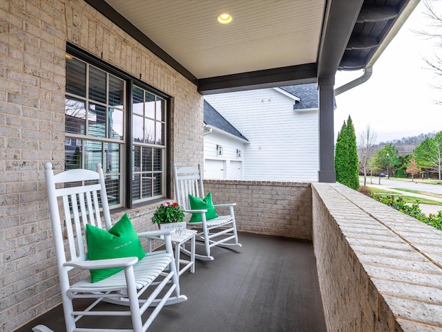 balcony with a porch