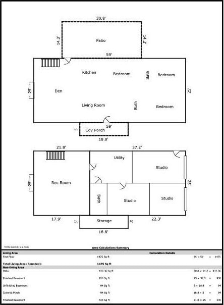 1401 Winthorne Dr, Nashville, TN 37217 - view of layout