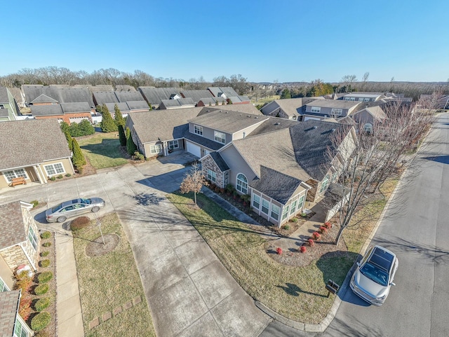 birds eye view of property featuring a residential view