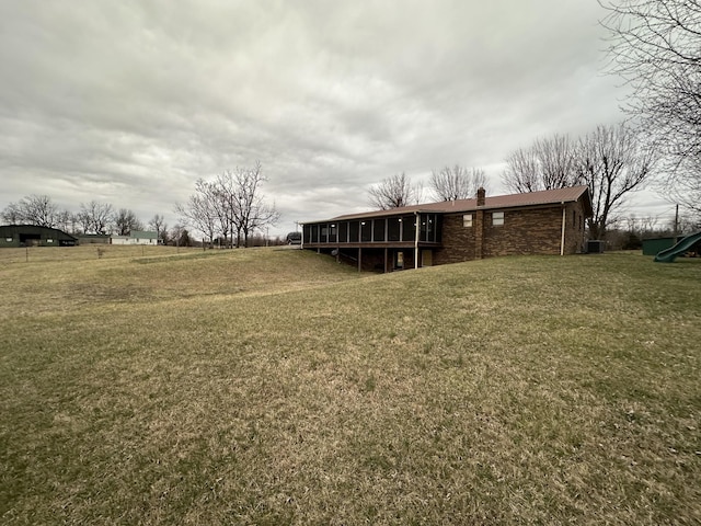579 Old Celina Rd, Allons, TN 38541 - back of property featuring a lawn and a chimney