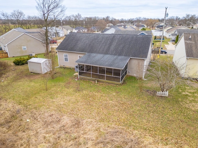 aerial view featuring a residential view