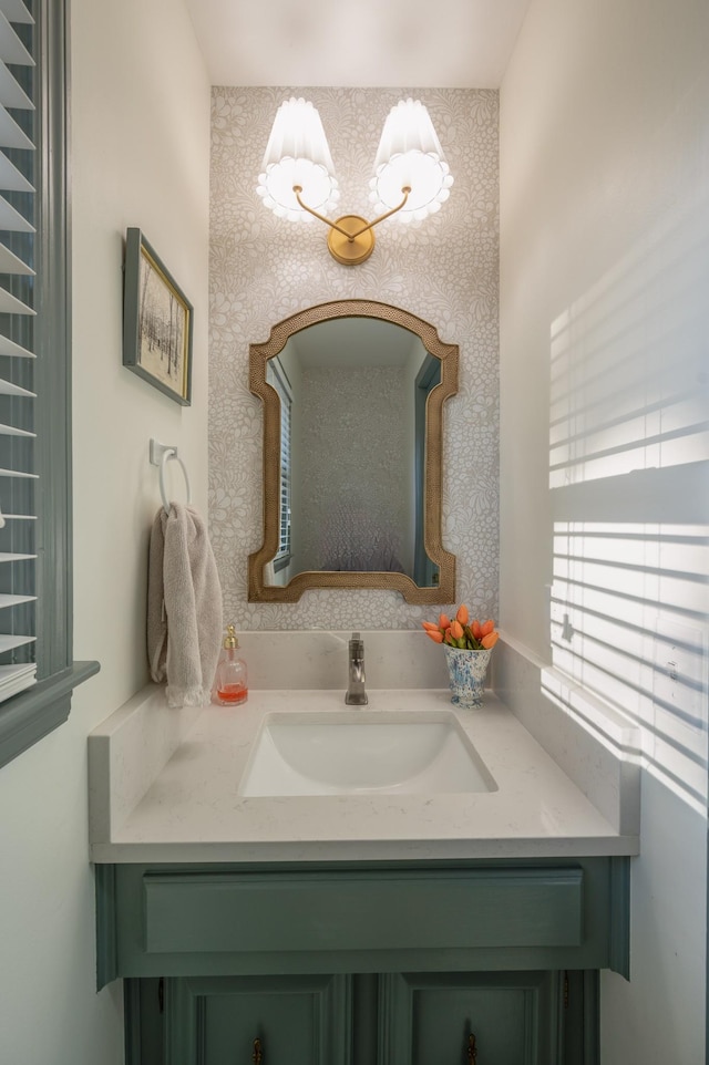 bathroom featuring vanity