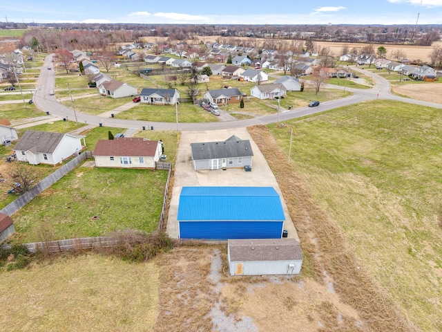 birds eye view of property featuring a residential view