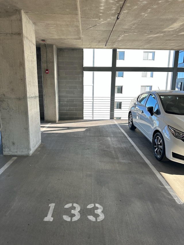 view of parking deck