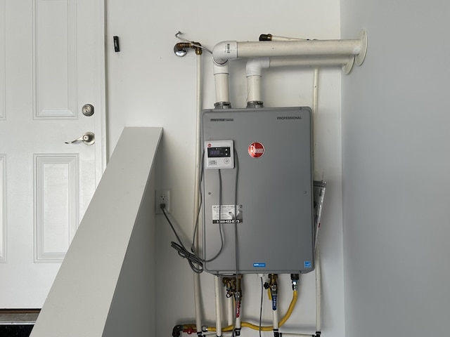 utilities with tankless water heater