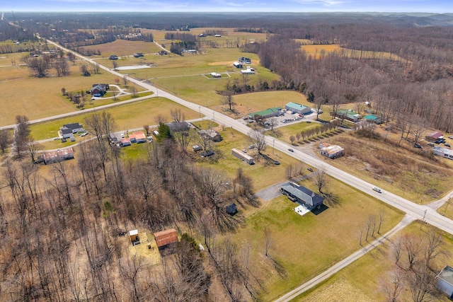 drone / aerial view featuring a rural view