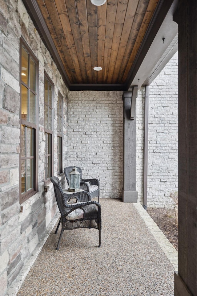 view of patio featuring covered porch