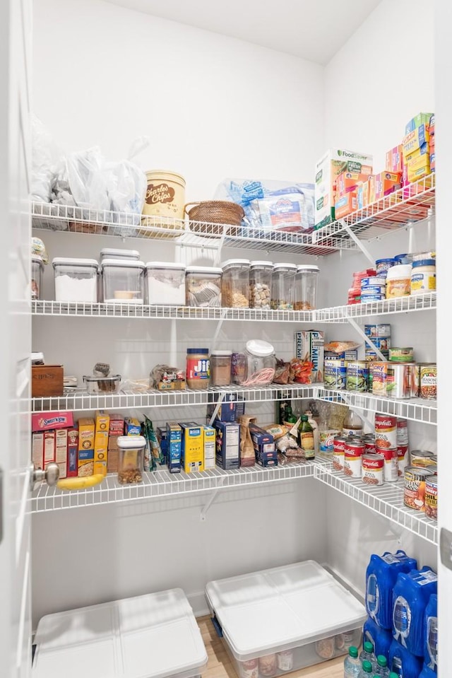 view of pantry