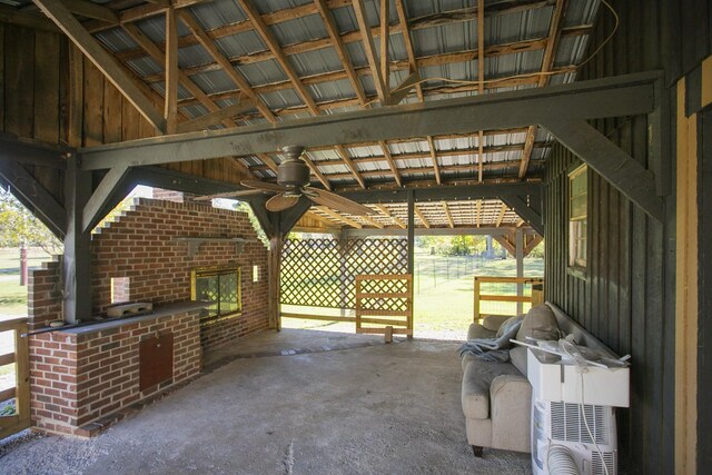 view of horse barn