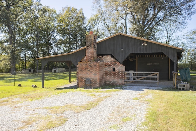 view of stable