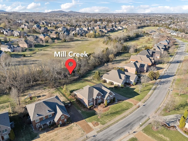 drone / aerial view featuring a residential view