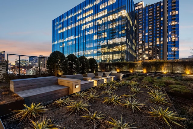 surrounding community featuring a city view