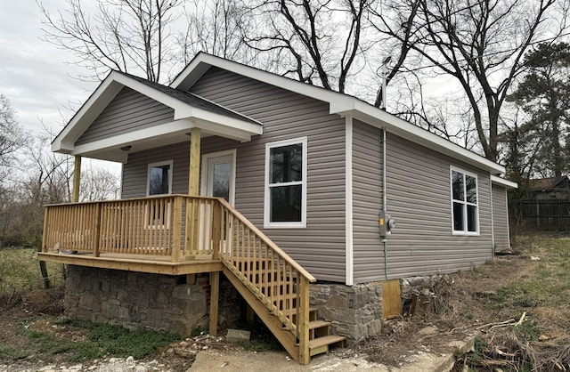 view of front of home