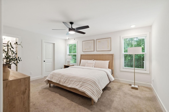 962 Belmont Rd, Clarksville, TN 37040 - bedroom with light colored carpet, multiple windows, and baseboards
