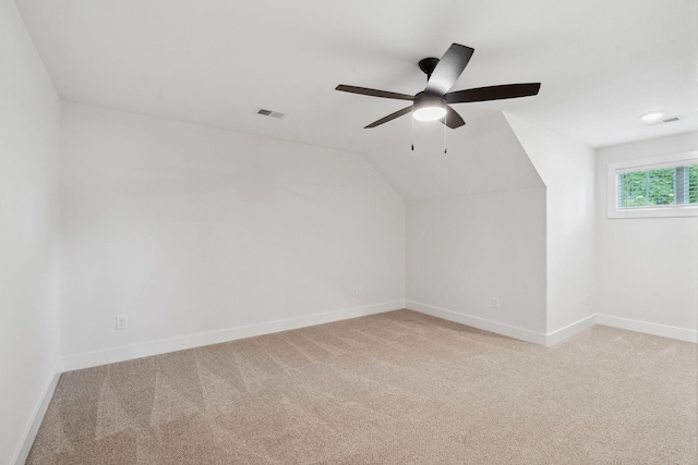 962 Belmont Rd, Clarksville, TN 37040 - bonus room featuring light carpet, baseboards, a ceiling fan, and lofted ceiling