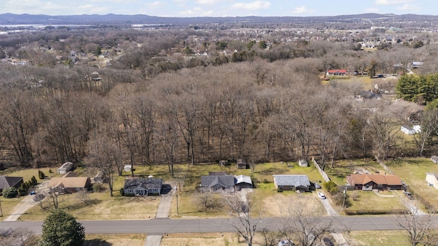 aerial view featuring a mountain view