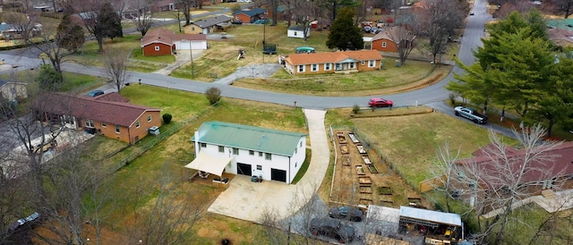 bird's eye view with a residential view