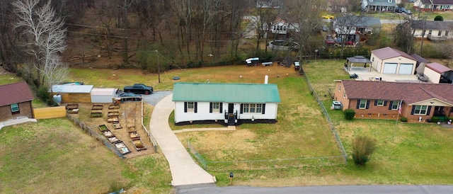 birds eye view of property featuring a residential view