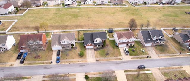 bird's eye view featuring a residential view