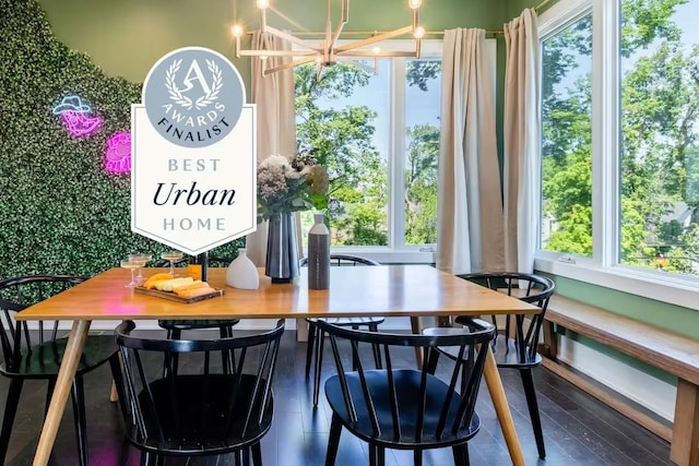 dining space featuring a wealth of natural light