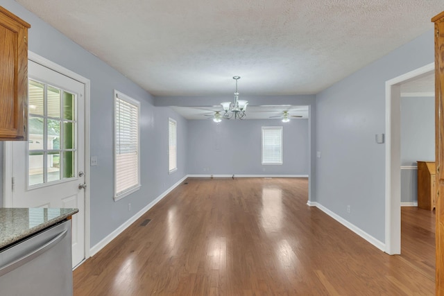 2536 Crescent Meadows Ct, Murfreesboro, TN 37128 - unfurnished dining area featuring a wealth of natural light, visible vents, and wood finished floors