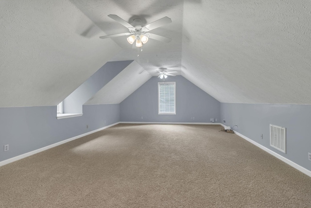 2536 Crescent Meadows Ct, Murfreesboro, TN 37128 - additional living space with baseboards, visible vents, and a textured ceiling