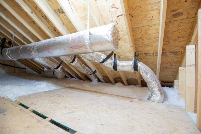 view of attic