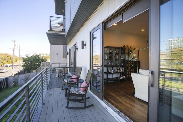 view of balcony