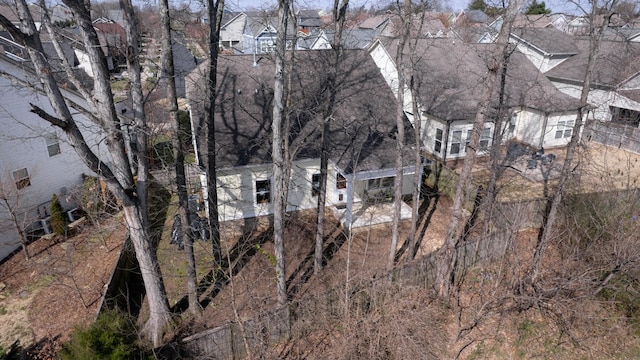 aerial view featuring a residential view