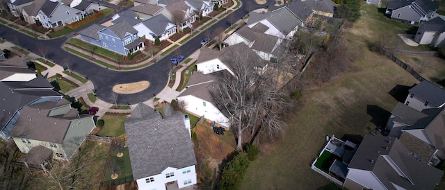 drone / aerial view with a residential view