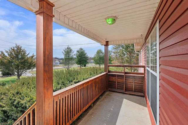 view of balcony