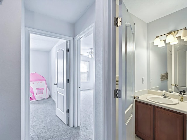 bathroom with vanity