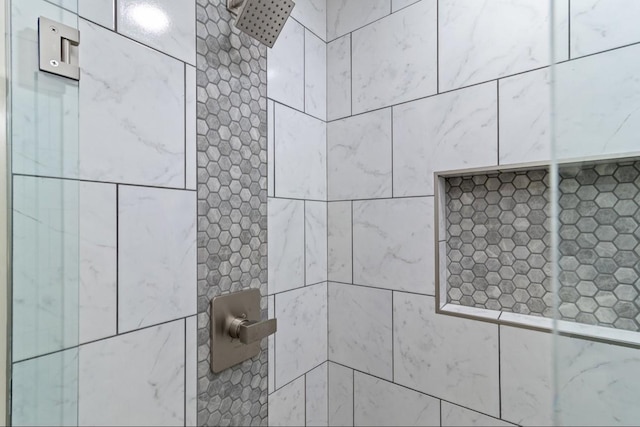 details with tiled shower