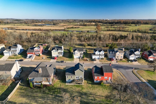 bird's eye view featuring a residential view