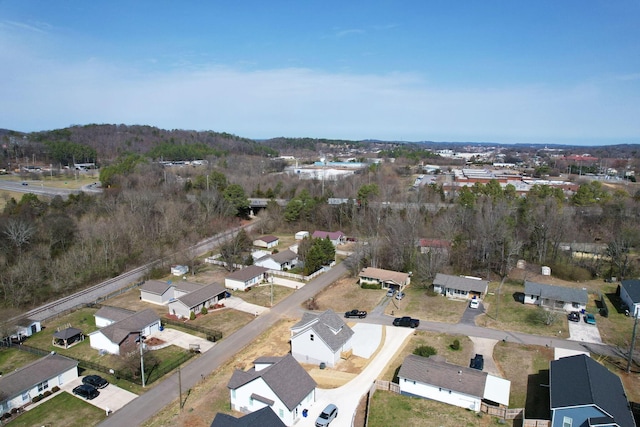 aerial view featuring a residential view