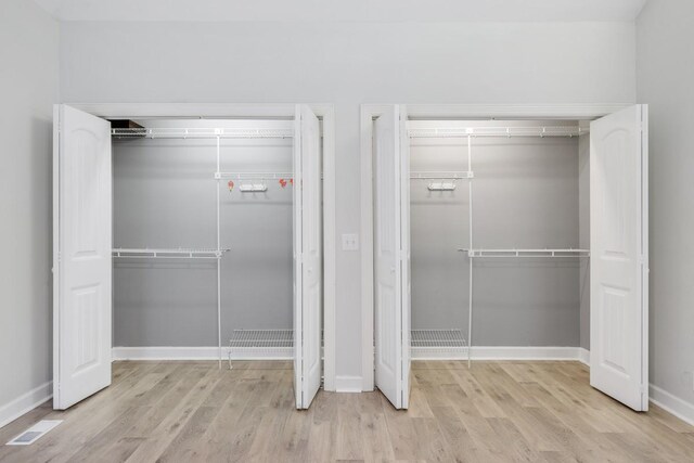 closet with visible vents