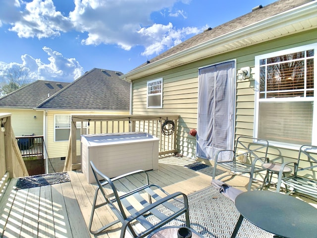 1016 Sunset Dr, Clarksville, TN 37040 - view of wooden terrace