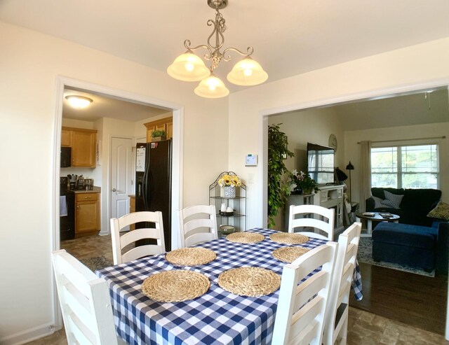 1016 Sunset Dr, Clarksville, TN 37040 - dining room with an inviting chandelier