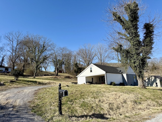 view of side of property