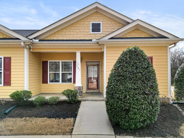 view of front of home featuring a porch