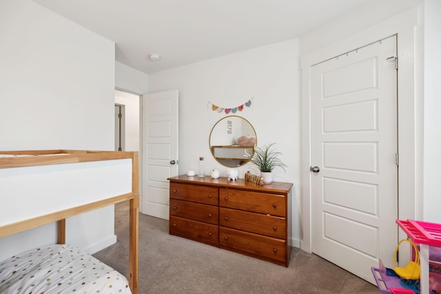 bedroom featuring carpet flooring