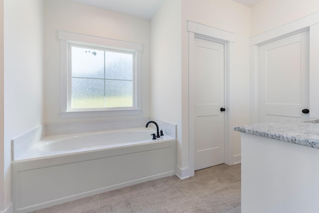 856 Tucker Rd, Dickson, TN 37055 - full bath featuring a bath and tile patterned flooring