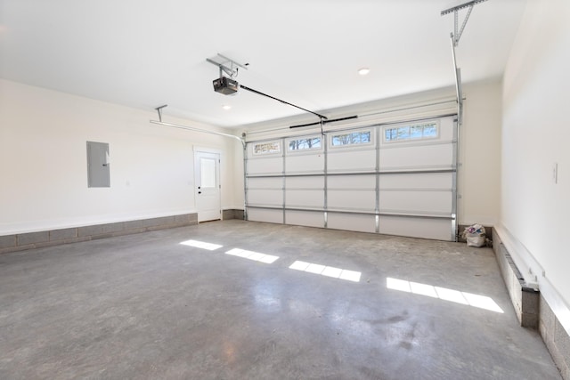 856 Tucker Rd, Dickson, TN 37055 - garage with electric panel and a garage door opener