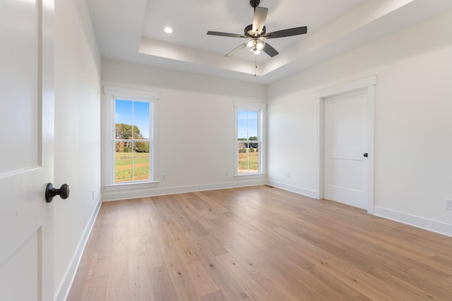 856 Tucker Rd, Dickson, TN 37055 - spare room with light wood-style floors, healthy amount of natural light, a ceiling fan, and recessed lighting